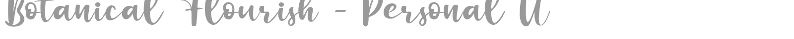Botanical Flourish font preview